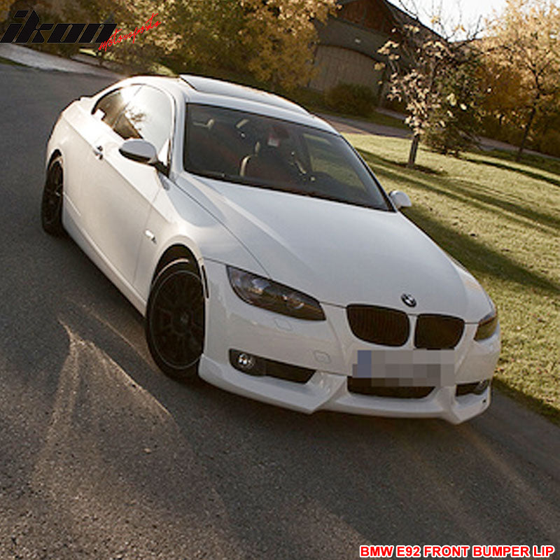 Fits 07-10 BMW E92 E93 3 Series Coupe Pre LCI A Style Front Bumper Lip Spoiler