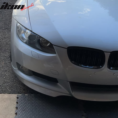 Fits 07-10 BMW E92 E93 3-Series M-Tech #354 Titanium Silver Front Bumper Lip