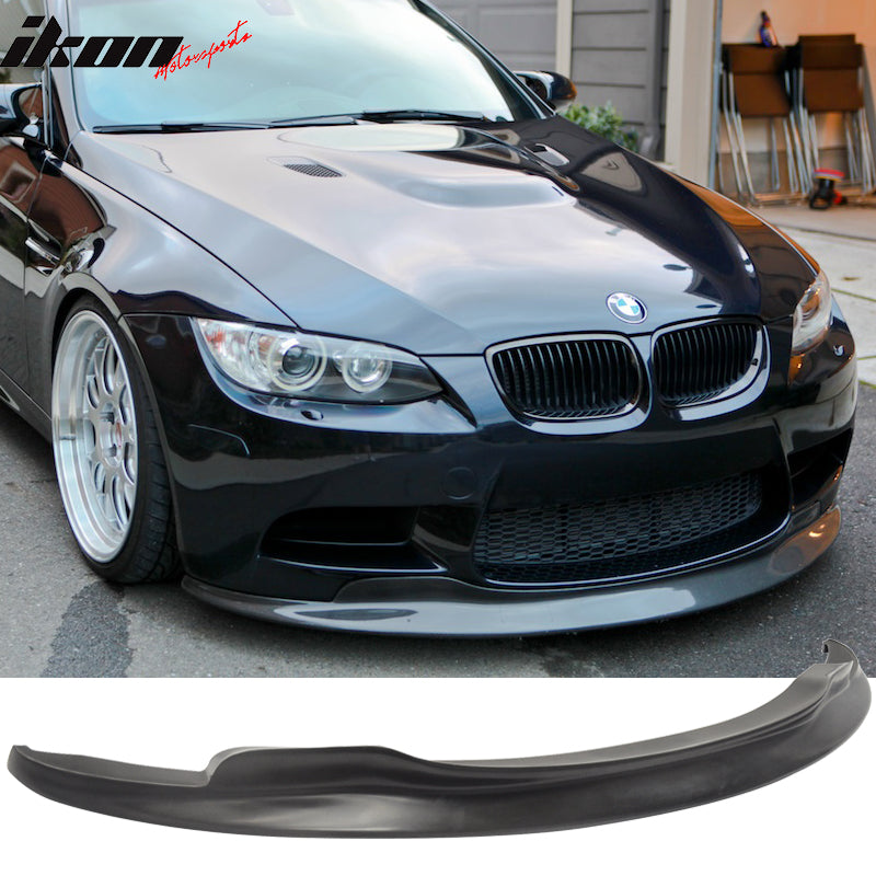 2008-2013 BMW M3 Coupe Sedan Convertible C Black Front Lip SplitterPU