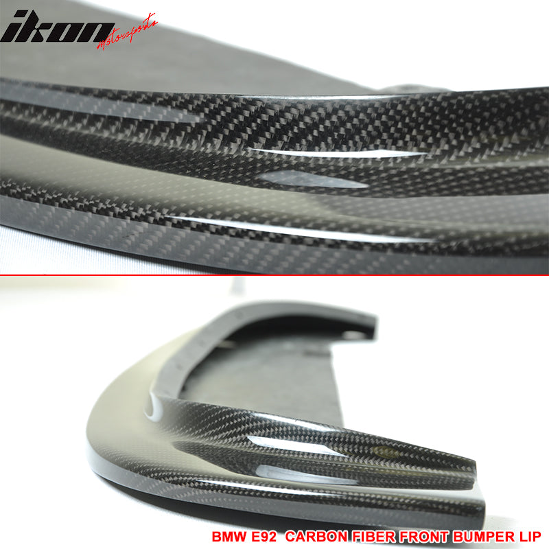 Fits 08-13 E90 E92 E93 M3 CRT Style Front Bumper Lip Spoiler - Carbon Fiber (CF)