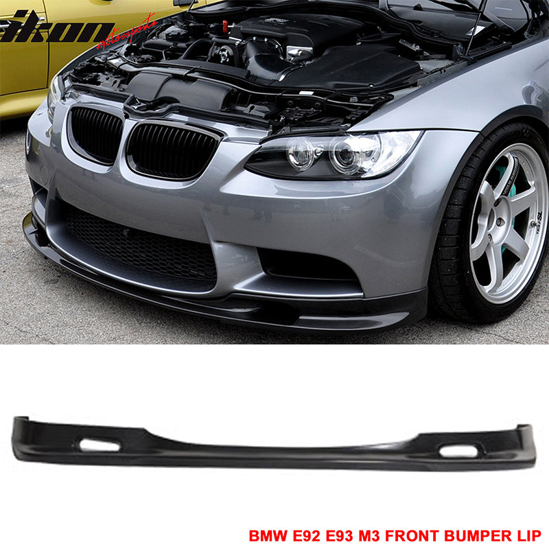 2008-2013 BMW M3 3D Style Unpainted Front Bumper Lip Spoiler - PU