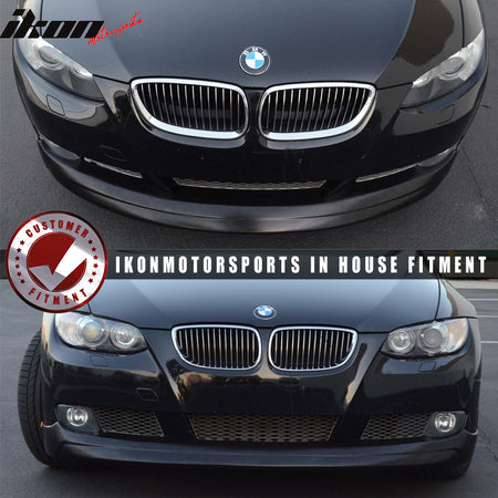 Fits 07-10 BMW E92 E93 3 Series Coupe 2Dr V Style Front Bumper Lip Unpainted PU