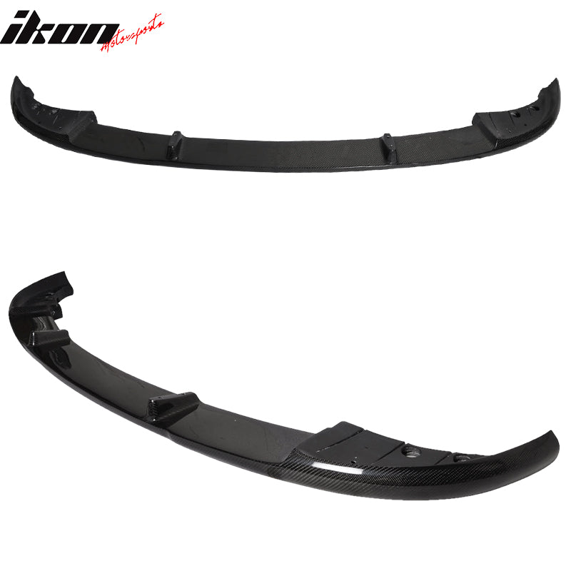 Fits 11-12 BMW F10 5 Series H Style Front Bumper Lip Spoiler Matte Carbon Fiber