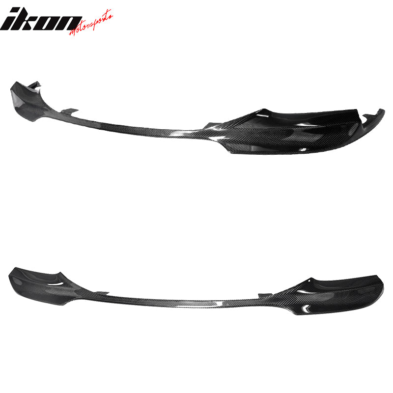 Fits 11-16 BMW F10 M-Tech M Sport V Style Front Bumper Lip - Matte Carbon Fiber