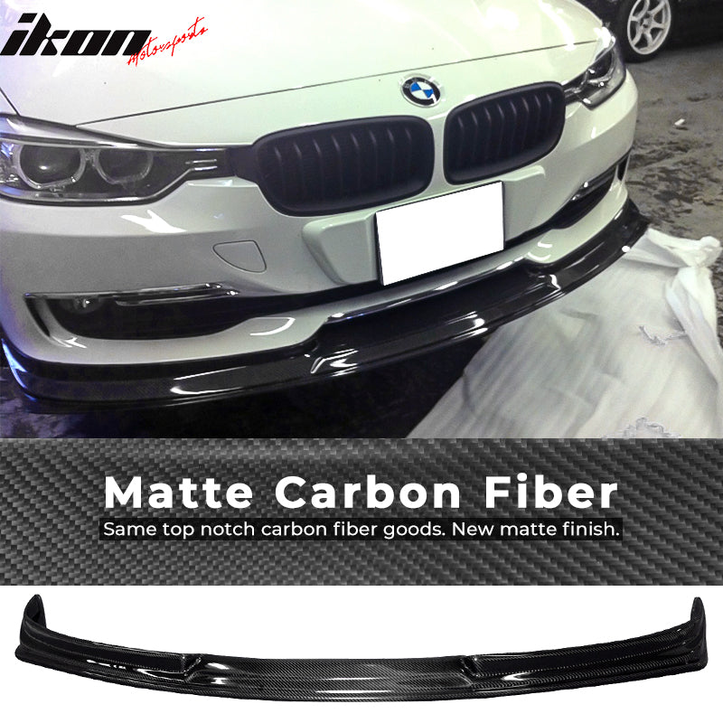 2012-2013 BMW F30 3 Series M-Tech JC Style Matte CF Front Bumper Lip