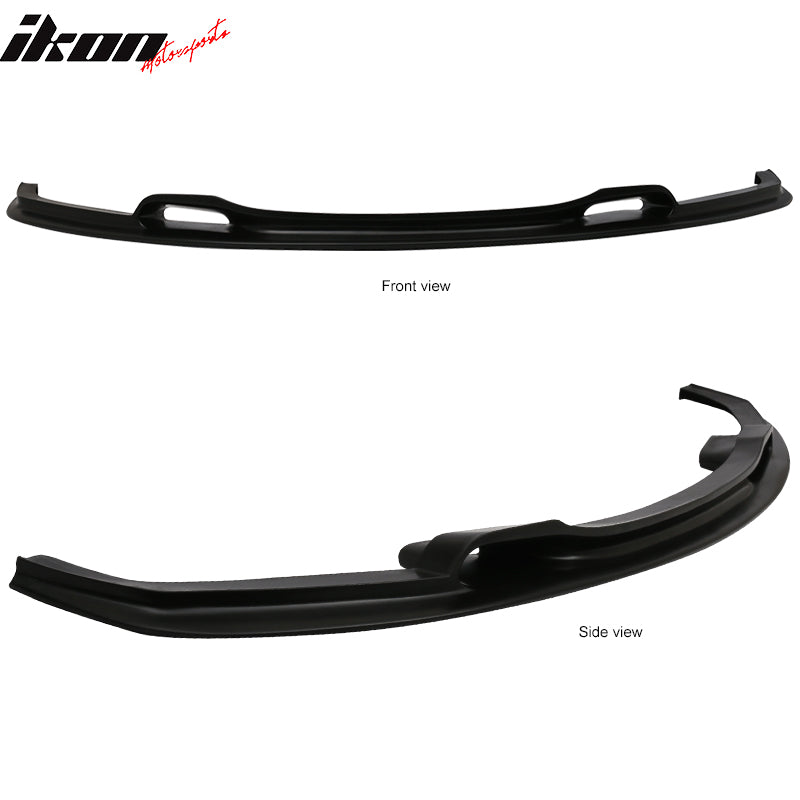 Fits 12-18 BMW F30 3 Series VR Style Front Bumper Lip Unpainted Black Spoiler PU