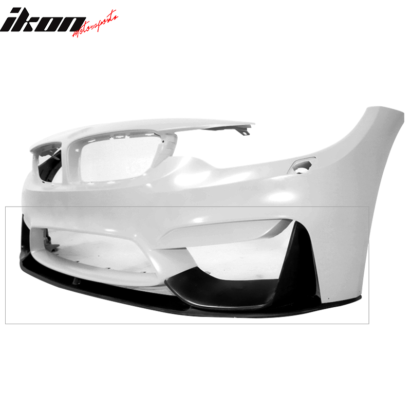 Fits 15-20 BMW F80 F82 M3 M4 P Style Front Bumper Lip Spoiler Unpainted PU