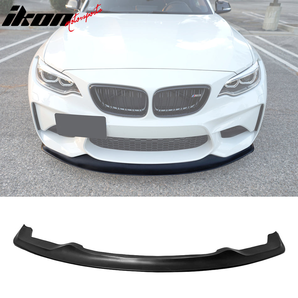 2016-2018 BMW F87 M2 Base MDA Style Unpainted Black Front Bumper Lip