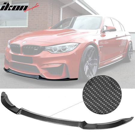 Fits 15-20 BMW F80 M3 F82 F83 M4 CS Style Front Bumper Lip - Carbon Fiber