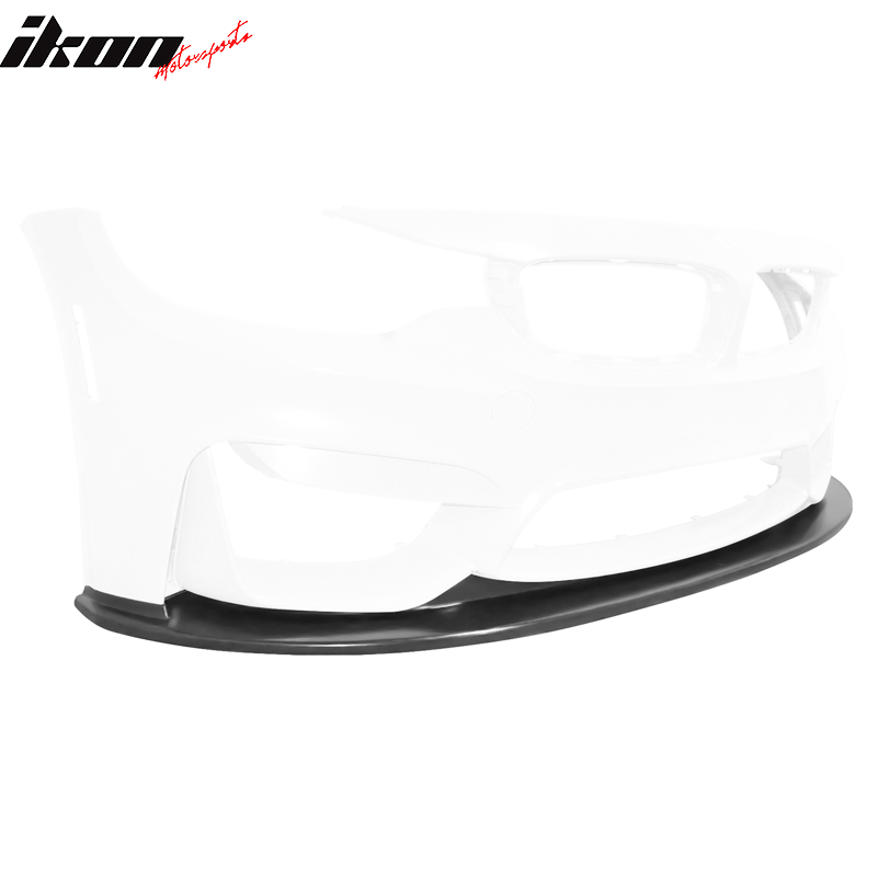 Fits 15-20 BMW F80 M3 F82 F83 M4 Front Bumper Lip Spoiler Unpainted Black PU