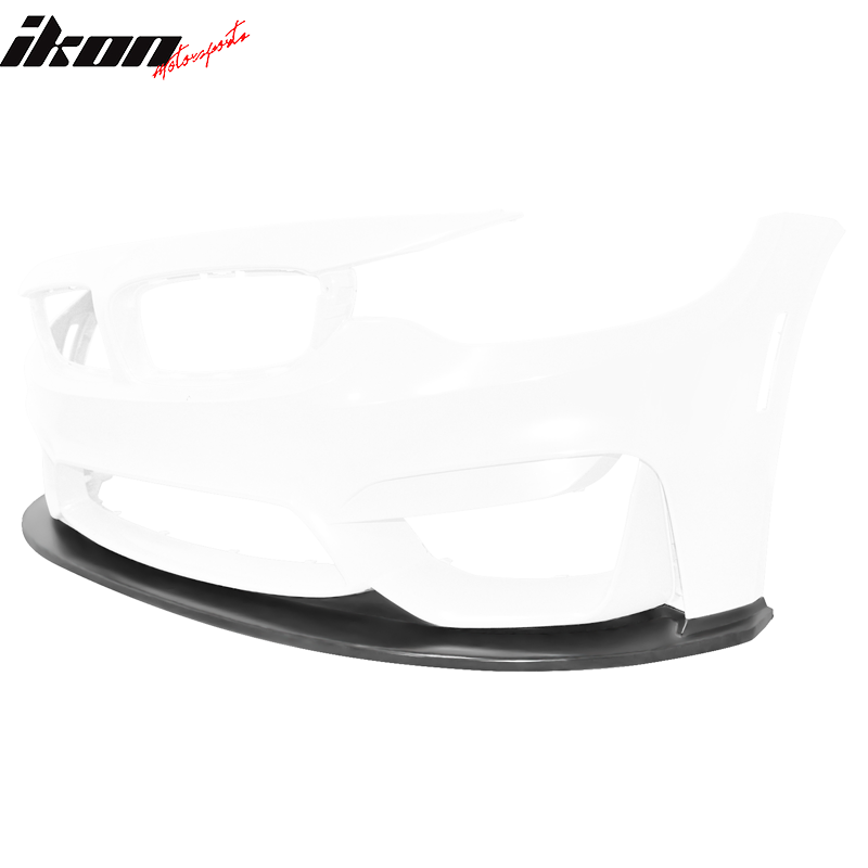 Fits 15-20 BMW F80 M3 F82 F83 M4 Front Bumper Lip Spoiler Unpainted Black PU