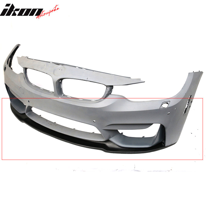 Fits 15-20 BMW F82 M3 M4 MDP Style Front Bumper Lip Spoiler - (PU)