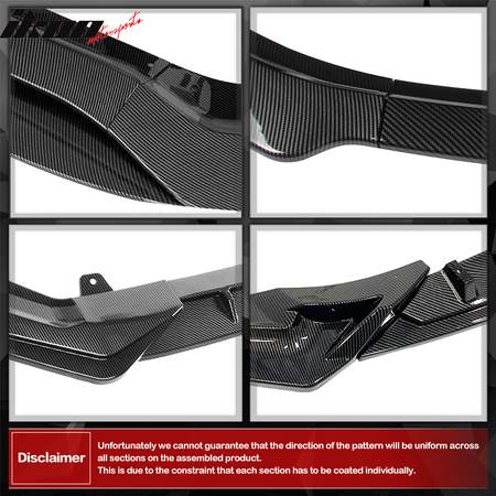 Fits 20-23 G06 X6 M Sport IKON Carbon Print Front Bumper Lip Rear Lip Side Skirt