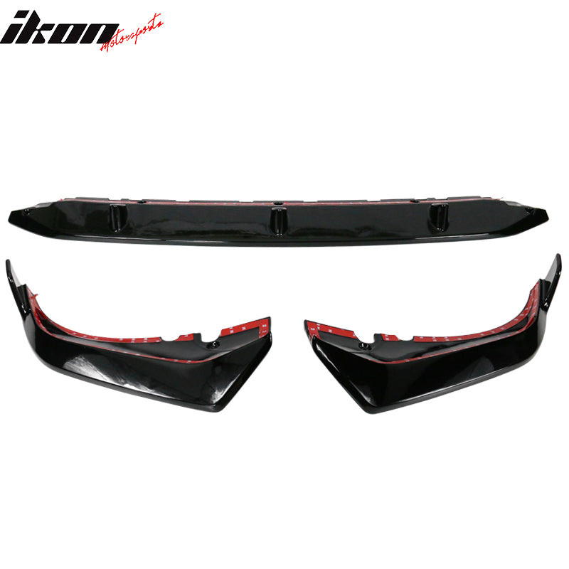 Fits 19-22 BMW G07 X7 M Sport Gloss Black Front Bumper Lip Spoiler Splitter 3PCS