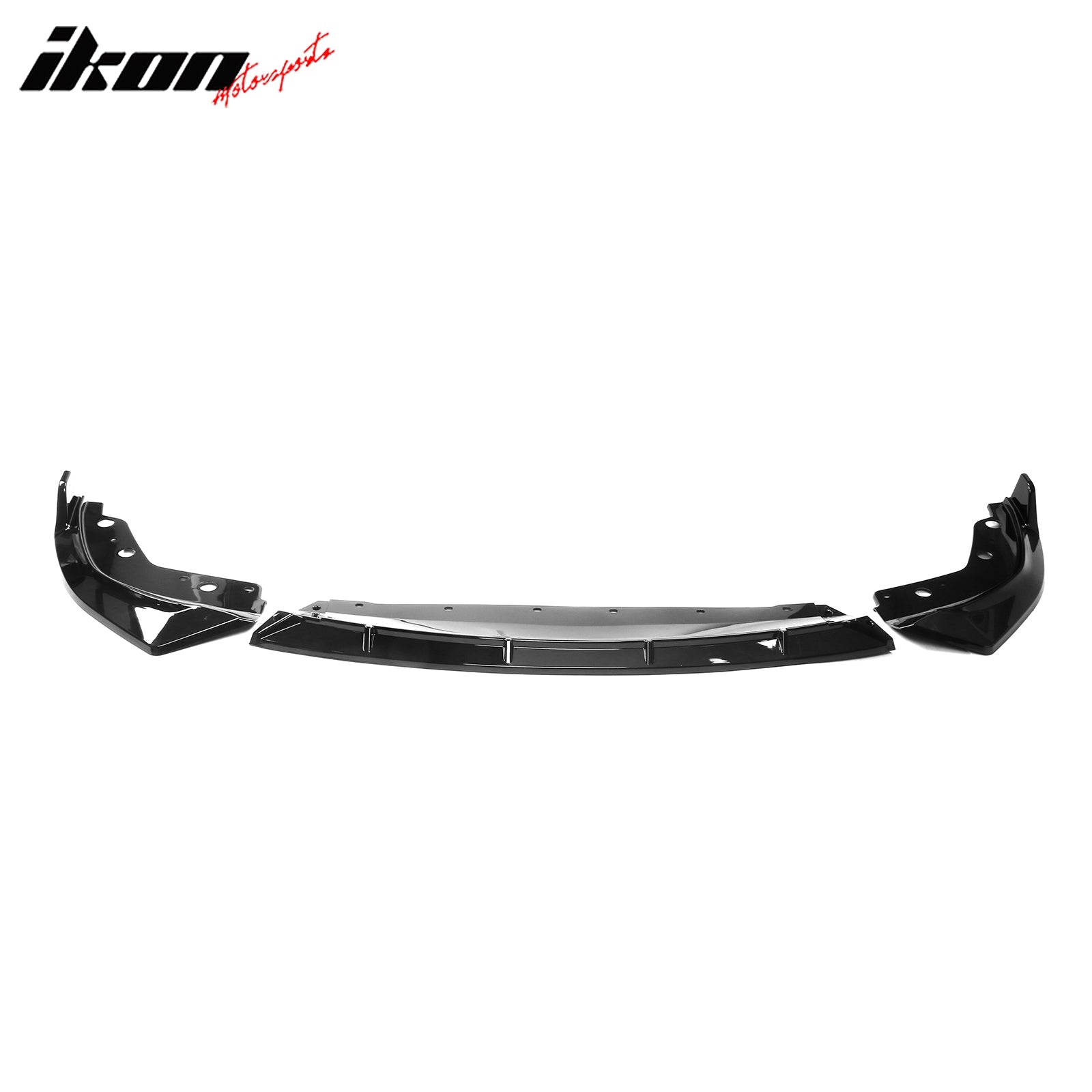 Fits 23-25 BMW G20 3 Series M Sport M340i IKON Front Bumper Lip Gloss Black - PP