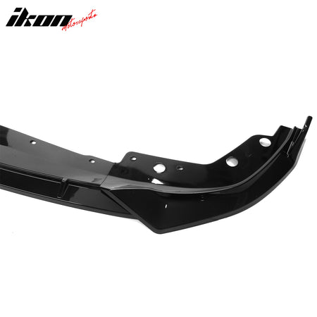 Fits 23-25 BMW G20 3 Series M Sport M340i IKON Front Bumper Lip Gloss Black - PP