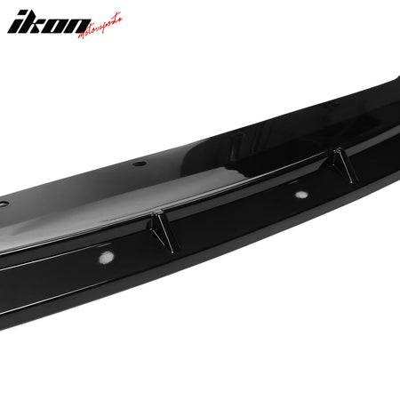 Fits 23-25 BMW G20 3 Series M Sport M340i IKON Front Bumper Lip Gloss Black - PP