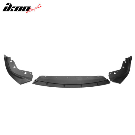 Fits 23-25 BMW G20 3 Series M Sport M340i IKON Front Bumper Lip Matte Black - PP