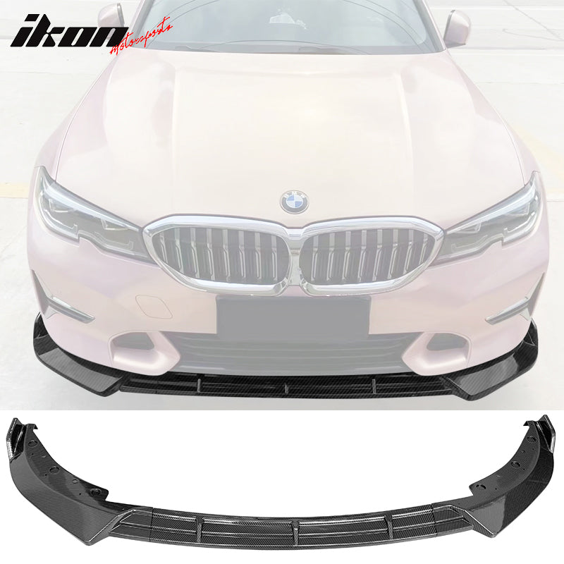 2019-2022 BMW G20 Sport Line 3PCS IKON Style Front Bumper Lip PP