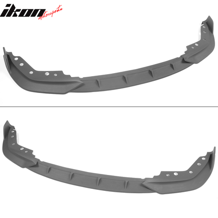 IKON MOTORSPORTS Front Bumper Lip Compatible With 2019-2022 BMW 3 Series G20 M Sport M340i, Ikon Style Chin Spoiler Air Dam Splitter