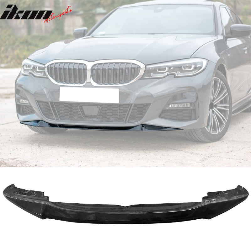 2019-2022 BMW G20 3 Series Sedan Unpainted Black Front Bumper Lip PU