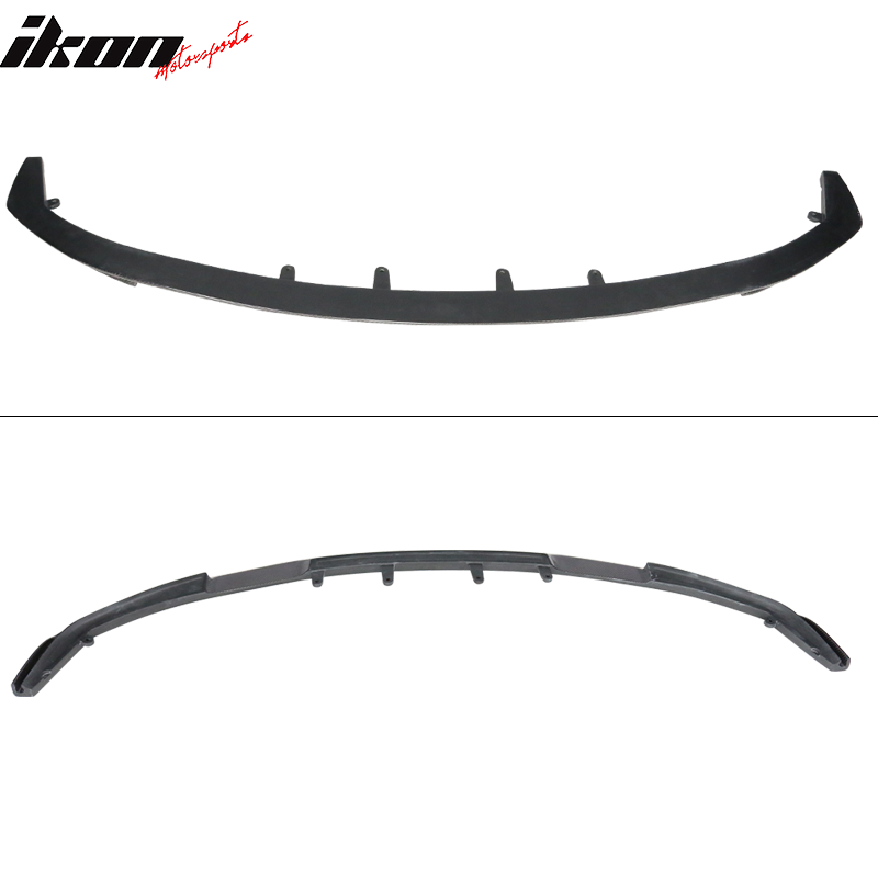 IKON MOTORSPORTS, Front Bumper Lip Compatible With 2017-2020 BMW 5 Series G30 M Sports , Matte Carbon Fiber HM Style Front Lip Spoiler Wing Chin Splitter, 2018 2019