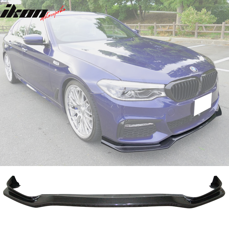 2017-2020 BMW G30 5 Series M Sport Real Carbon Fiber Front Bumper Lip