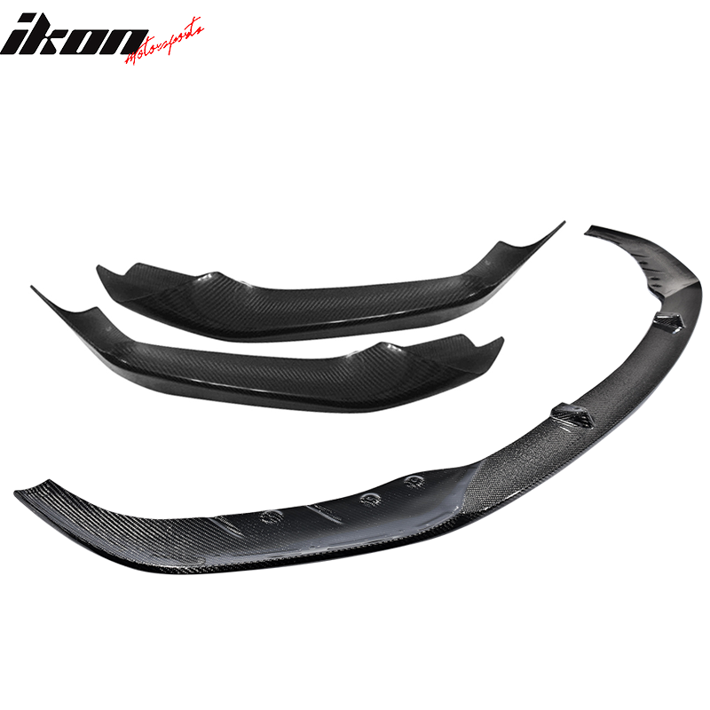 Fits 17-20 BMW G30 M-Tech M Sport MP Style Front Bumper Lip Splitter 3PCS CF