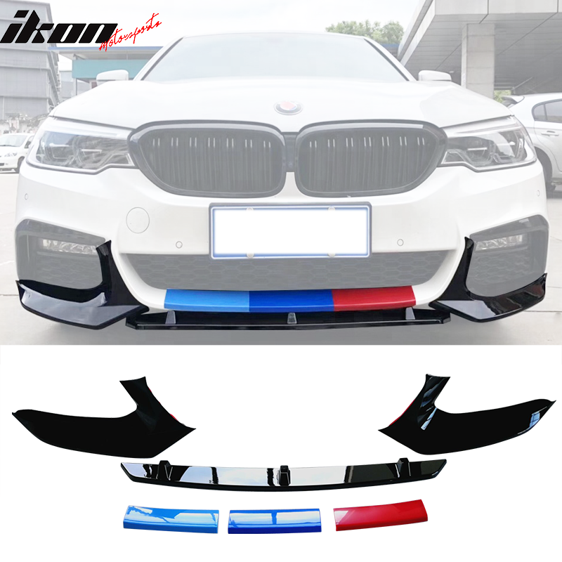 2017-2020 BMW G30 M-Tech M Sport Gloss Black Front Lip Splitter