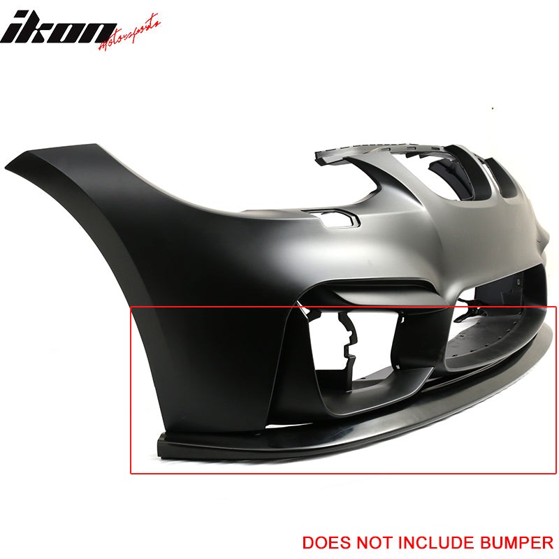 V1 Style PU Front Bumper Lip For 11-13 BMW E92 LCI Models