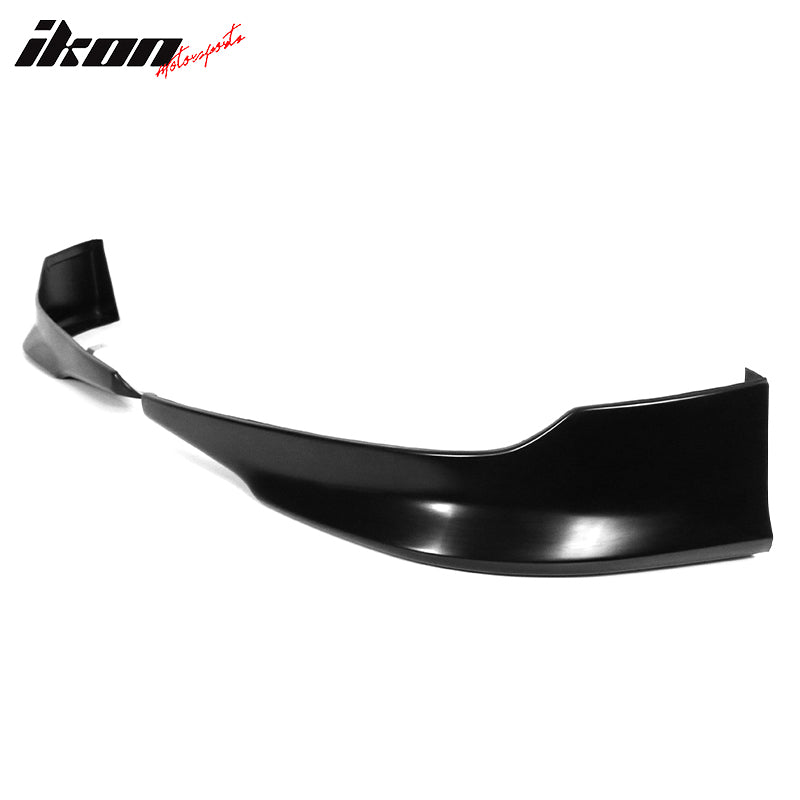 IKON MOTORSPORTS, 2PCS Front Bumper Lip Compatible With 2011-2014 Chrysler 300, Front Bumper Lip Body Splitter Spoiler Lip PU Poly Urethane Unpainted Black IKON Style