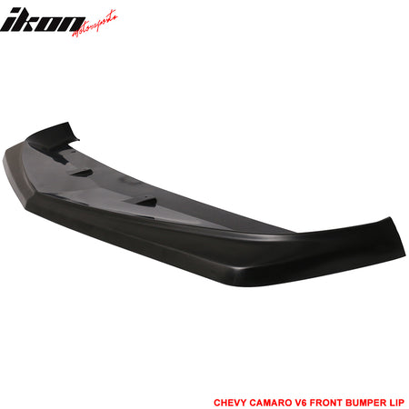 Fits 10-13 Chevrolet Camaro V6 Z28 Look Front Bumper Lip Spoiler Unpainted - PU