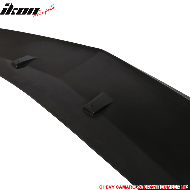 Fits 10-13 Chevrolet Camaro V6 Z28 Look Front Bumper Lip Spoiler Unpainted - PU