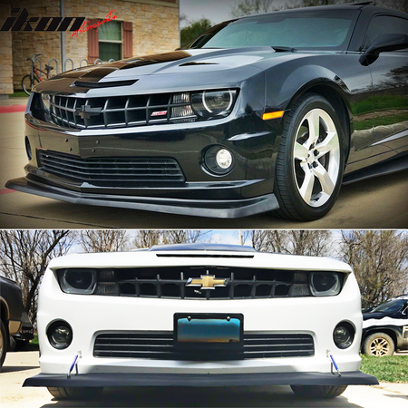 Fits 10-13 Chevy Camaro V8 SS Z28 Style Front Bumper Lip Spoiler Unpainted PU