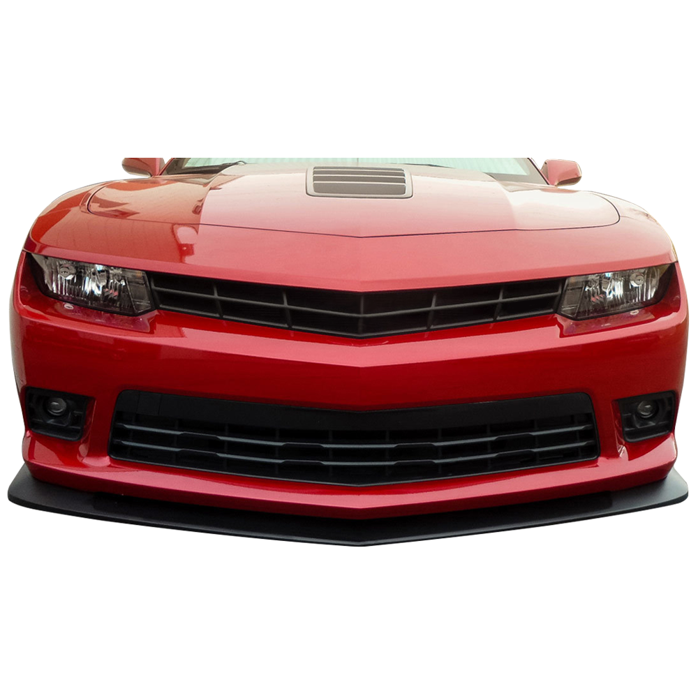 Fits 14-15 Chevy Camaro SS Front Bumper Lip Spoiler - CF Gloss Finish