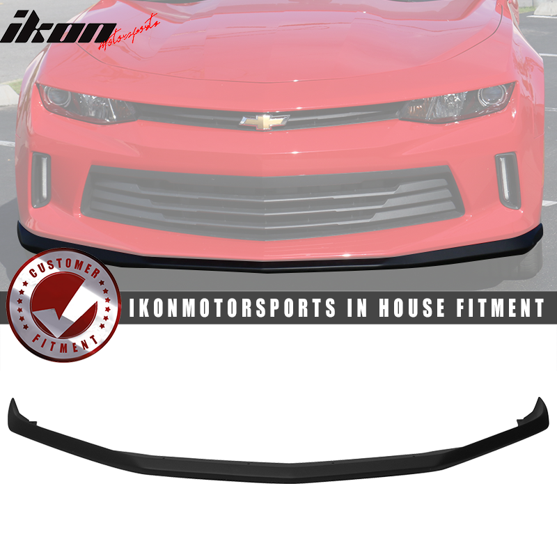 Fits 16-18 Chevrolet Camaro LT OE Style Front Bumper Lip Unpainted Carbon Fiber