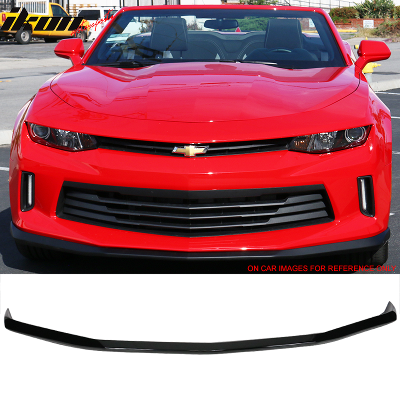 Fits 16-18 Chevrolet Camaro LT OE Style Front Bumper Lip Unpainted Carbon Fiber