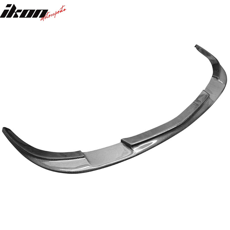 IKON MOTORSPORTS, Front Bumper Lip Compatible With 2005-2013 Corvette ZR1 Z2006 Grand Sport, Matte Carbon Fiber ZR1 Style Front Lip Spoiler Wing Chin Splitter, 2006 2007 2008 2009 2010 2011 2012