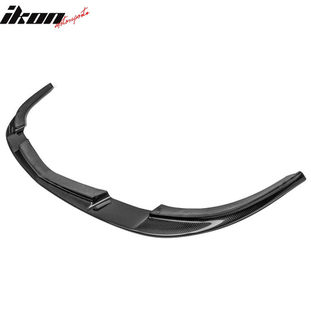 IKON MOTORSPORTS, Front Bumper Lip Compatible With 2005-2013 Corvette ZR1 Z2006 Grand Sport, Matte Carbon Fiber ZR1 Style Front Lip Spoiler Wing Chin Splitter, 2006 2007 2008 2009 2010 2011 2012