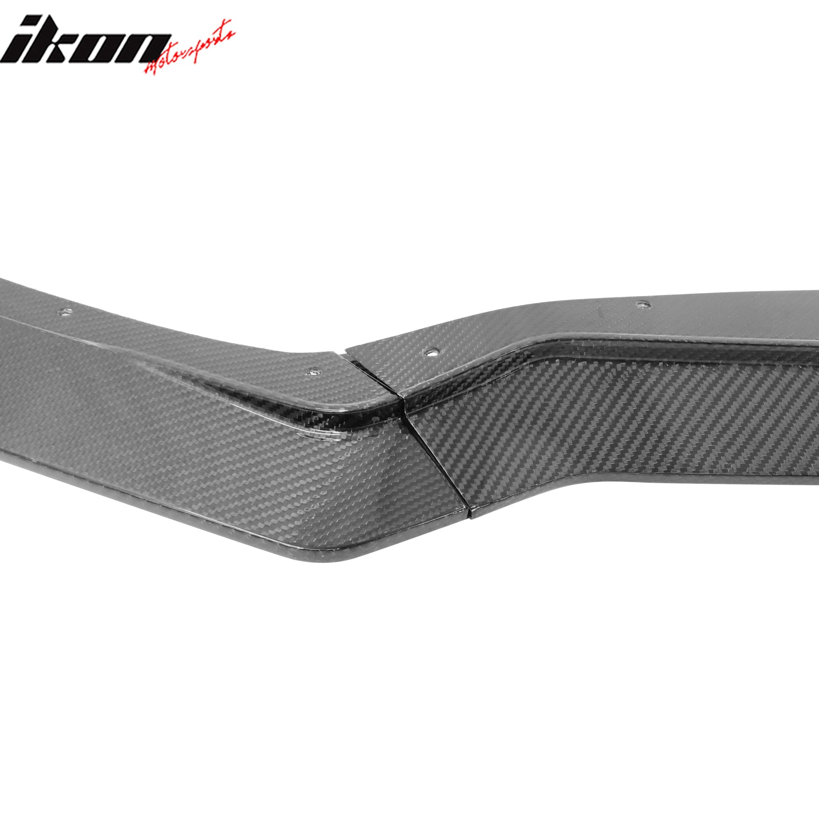 Fits 20-24 Chevy Corvette C8 5VM Style 3PC Carbon Fiber Front Bumper Lip Spoiler