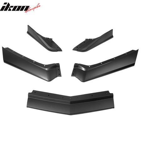 Fits 20-25 Chevy Corvette C8 IKON Style ABS Front Bumper Lip 5PCS