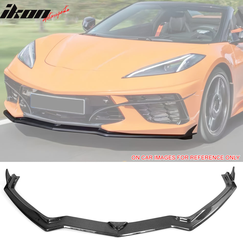 2020-2025 Corvette C8 Stingray/Z51 Front Bumper Lip Carbon Fiber 2PC