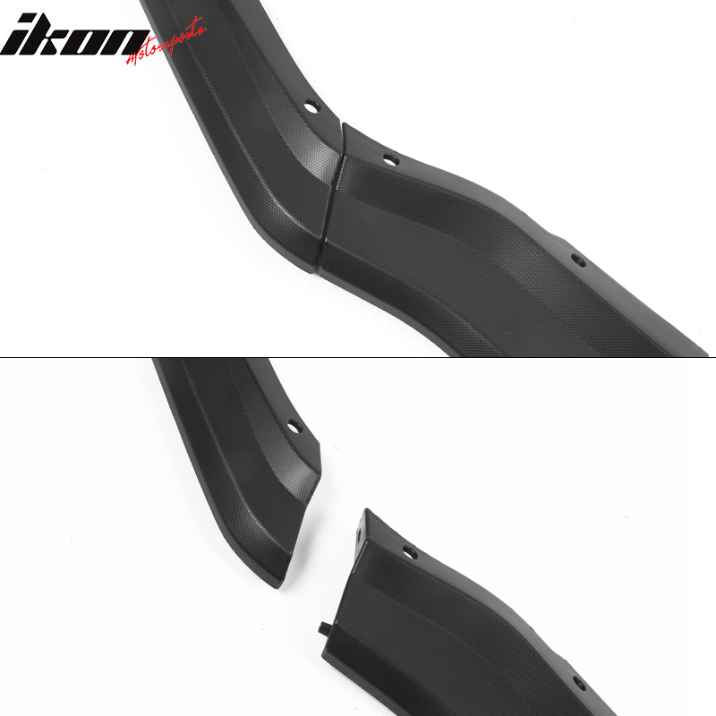 Fits 20-25 Chevrolet Corvette C8 Z51 Style Texture Black 3PC Front Bumper Lip PP