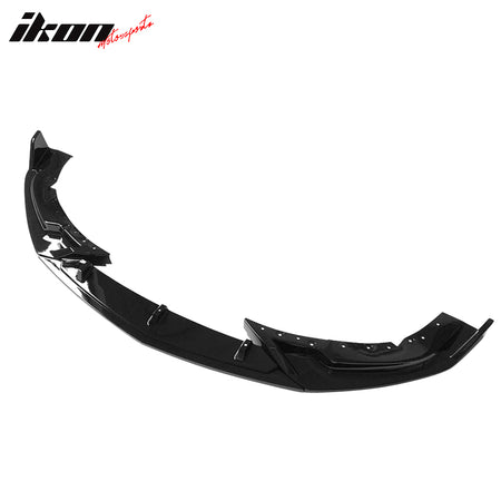 IKON MOTORSPORTS, 3PCS Front Bumper Lip Compatible with 2020-2023 Cadillac CT4, Front Bumper Spoiler Splitter Kit PP