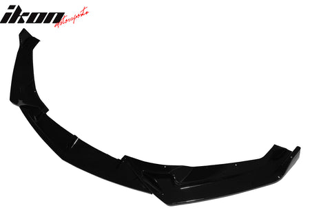 Fits 2025 Cadillac CT5 Luxury Trim Gloss Black Front Bumper Lip Spoiler PP 3PCS