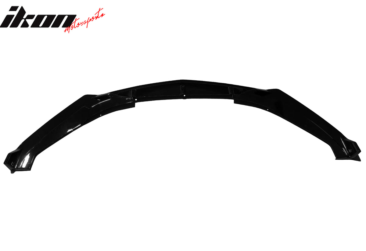 Fits 2025 Cadillac CT5 Luxury Trim Gloss Black Front Bumper Lip Spoiler PP 3PCS