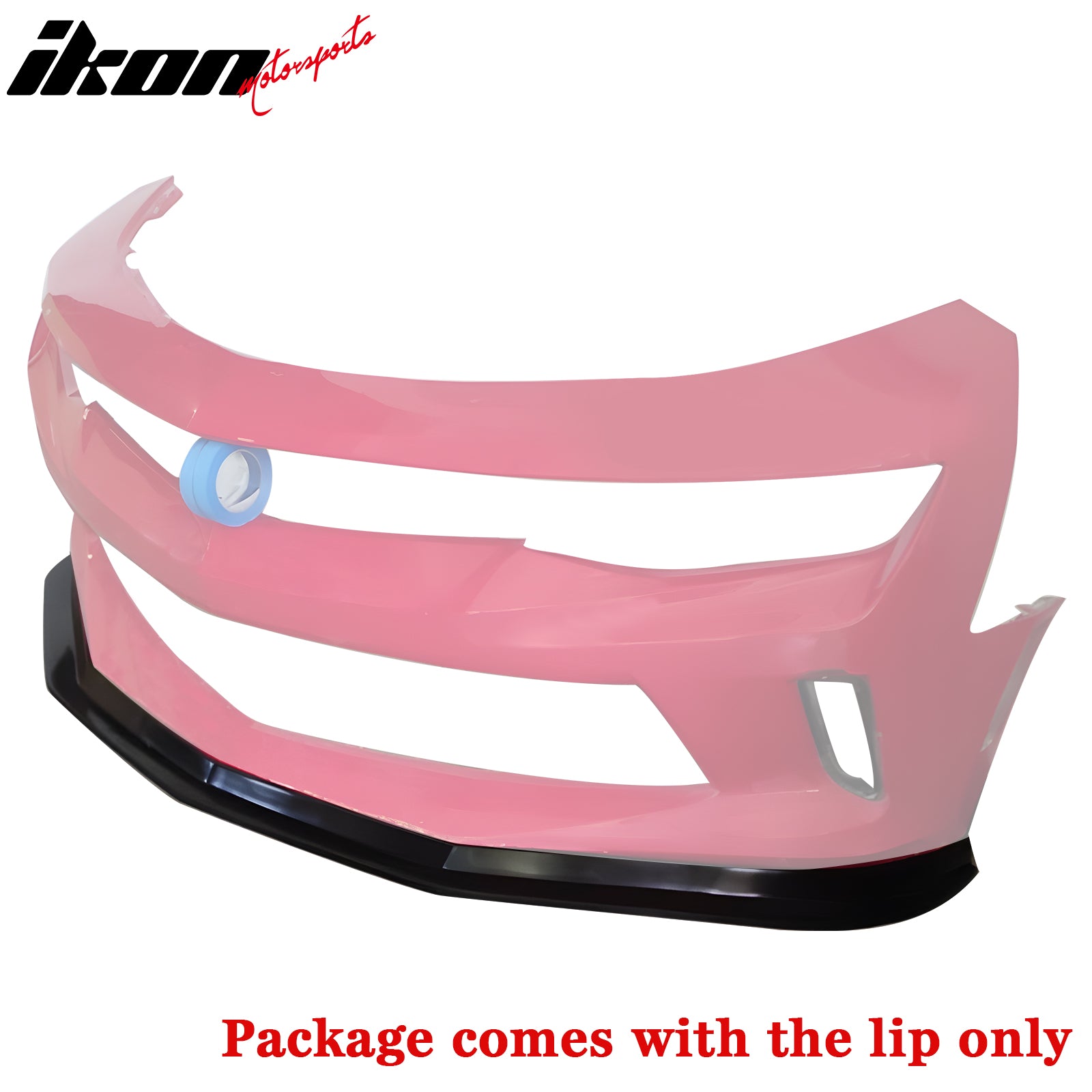 Fit 16-18 Chevrolet Camaro MDA Style Front Bumper Lip Spoiler Unpainted Black PU