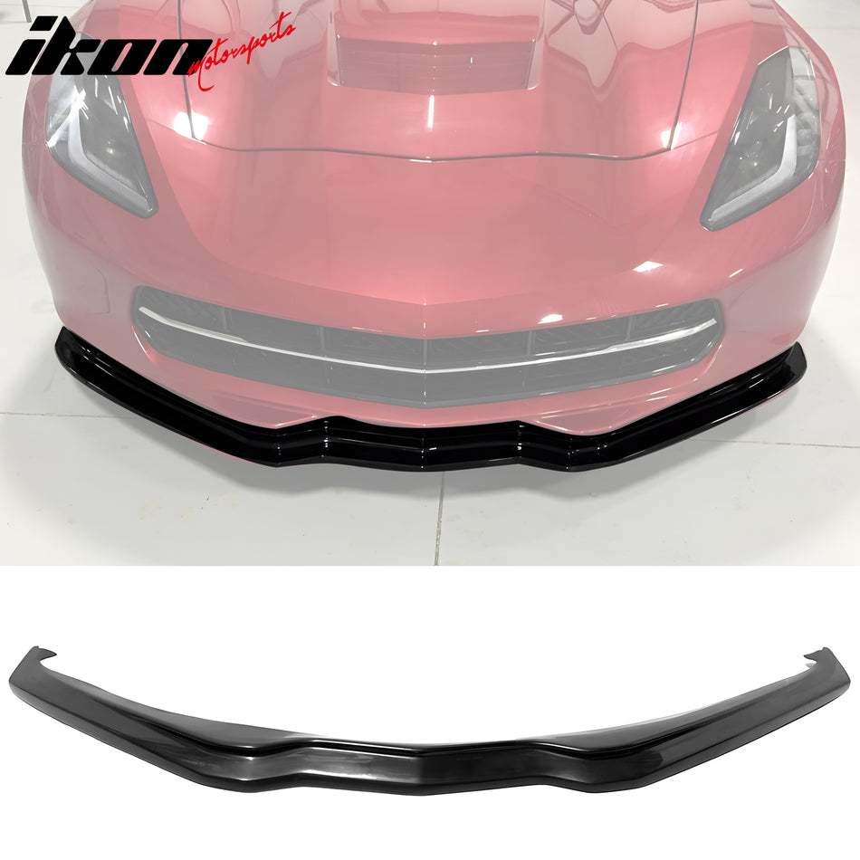 2014-19 Chevrolet Corvette Unpainted Front Lip Splitter Spoiler Kit PU