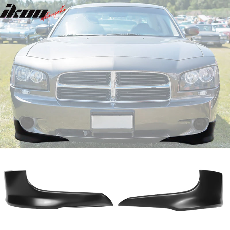 2006-2010 Dodge Charger IKON Style Front Bumper Lip Splitter PU