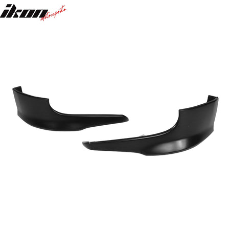 Fits 06-10 Dodge Charger IKON Style Front Bumper Lip Side Apron Unpainted PU 2PC